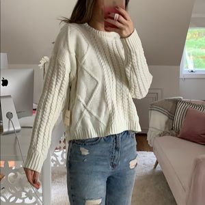 Superdown Cableknit Sweater Small